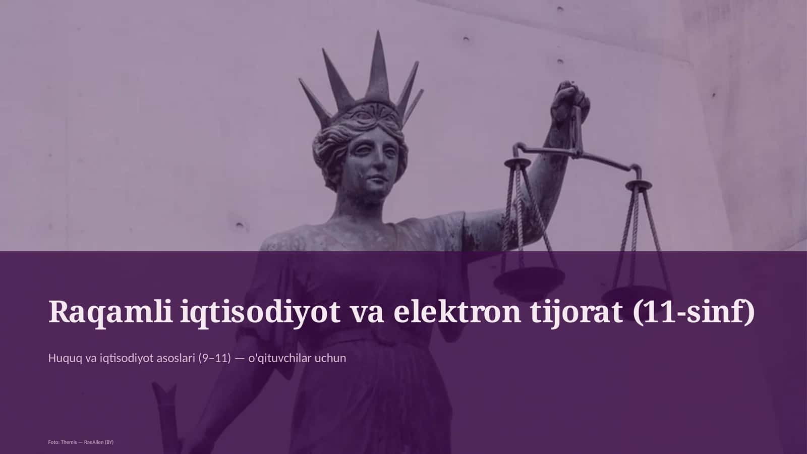 Huquq va iqtisodiyot asoslari (9–11) — o'qituvchilar uchun 1