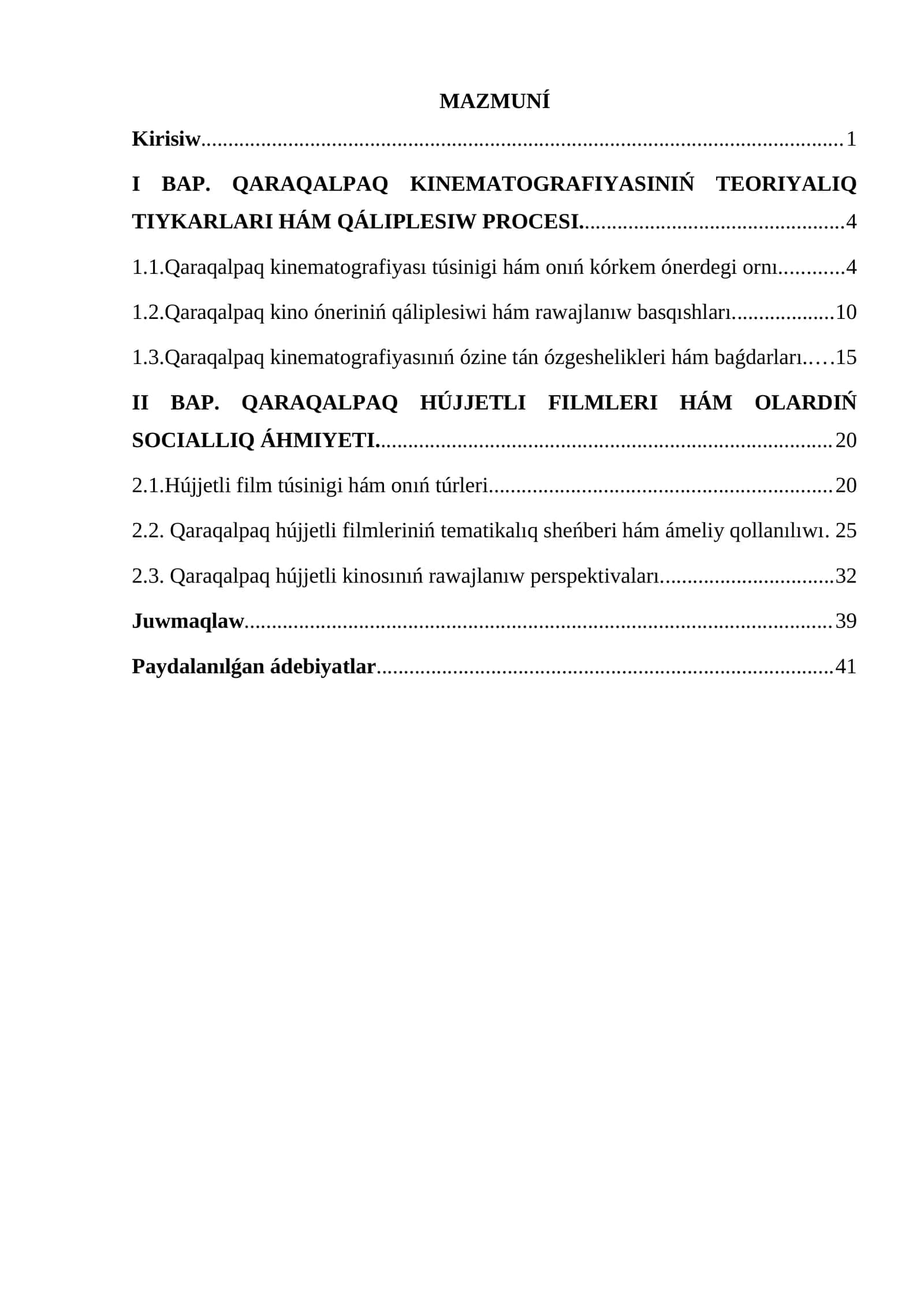Qaraqalpaq Kinematografiyasiniň teoriyalıq tiykarlari hám qáiplesiw processi 1