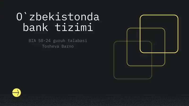 Bank tizimi 1
