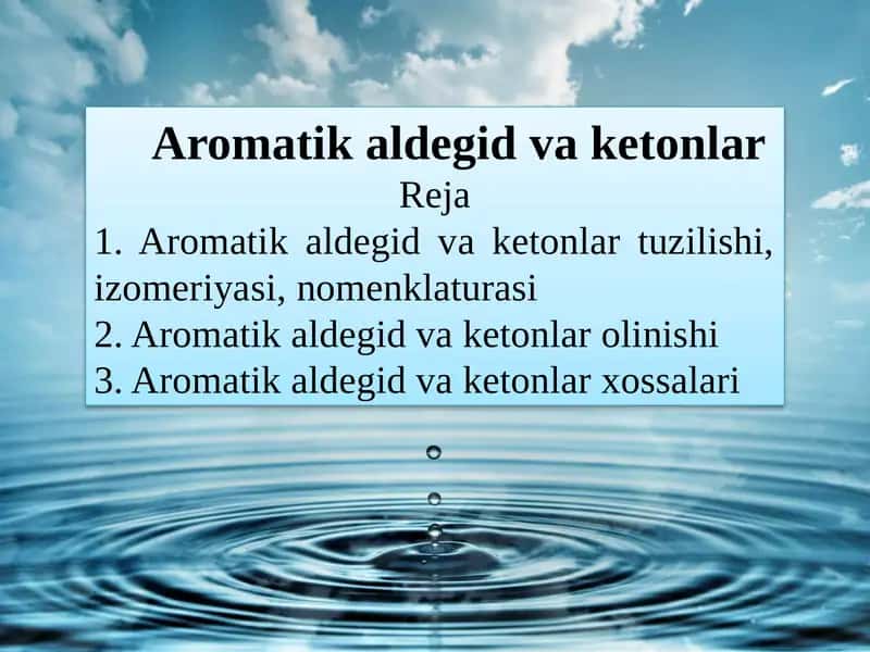 Aromatikaldegidvaketonlar 1