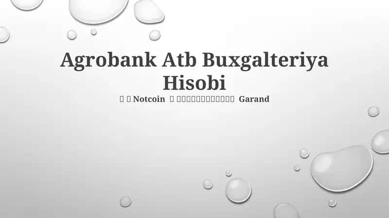 Agrobank Atb Buxgalteriya Hisobi 1