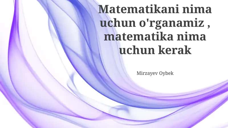Moliyaviy Savod uchun Matematika 1