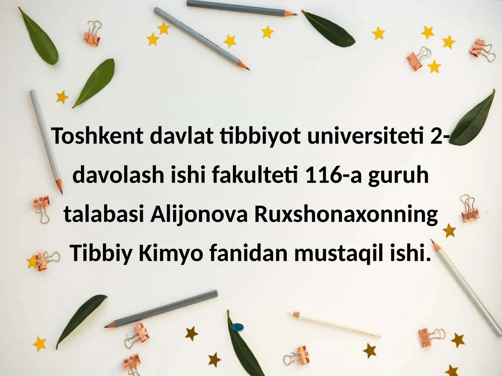 Yadro kimyosi va uning tubbiyotdagi ahamiyati 1