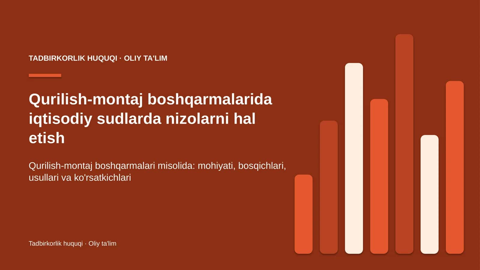 qurilish montaj boshqarmalarida iqtisodiy sudlarda nizolarni hal etish 8461 1