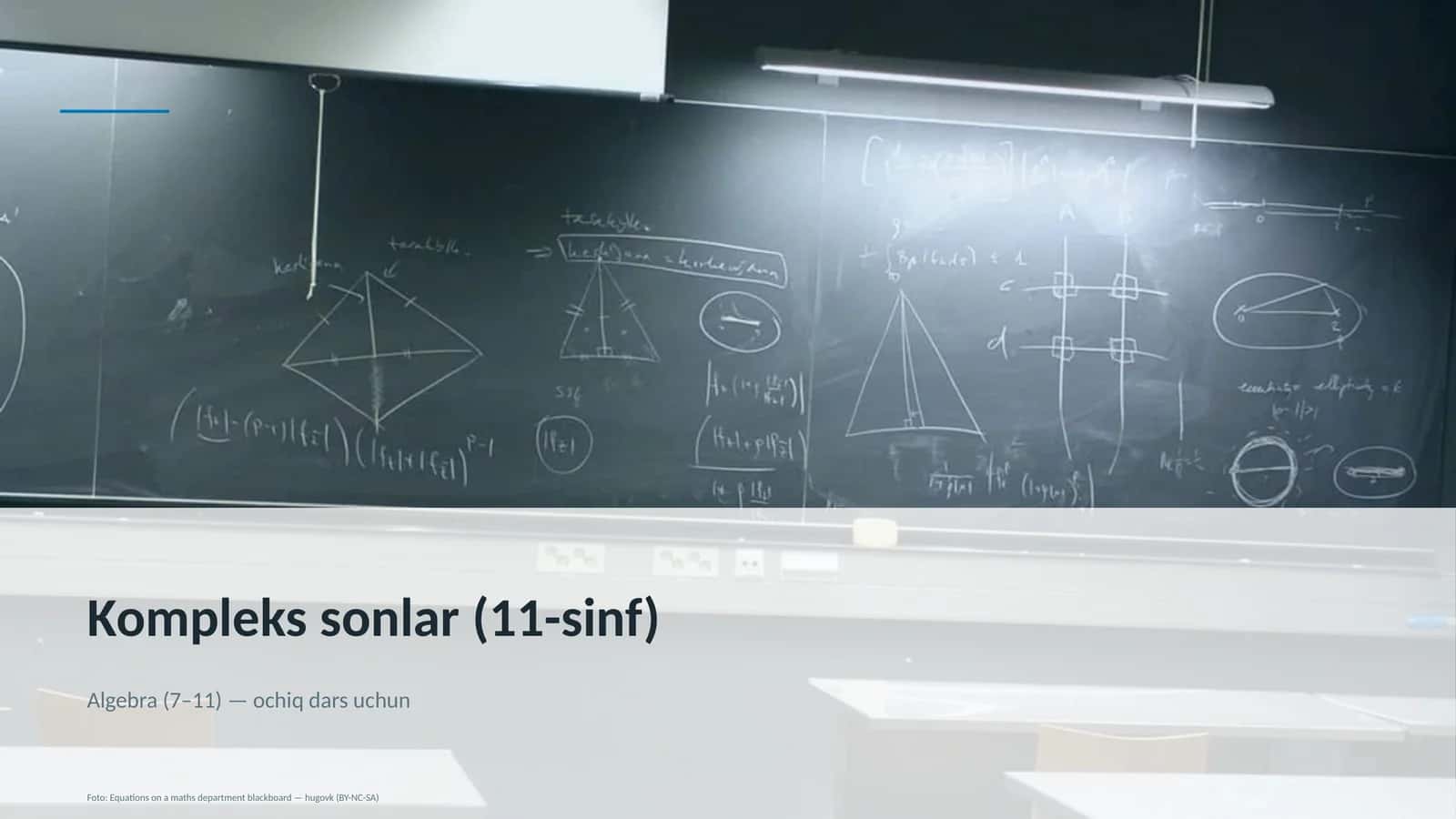 Kompleks sonlar (11-sinf) 1