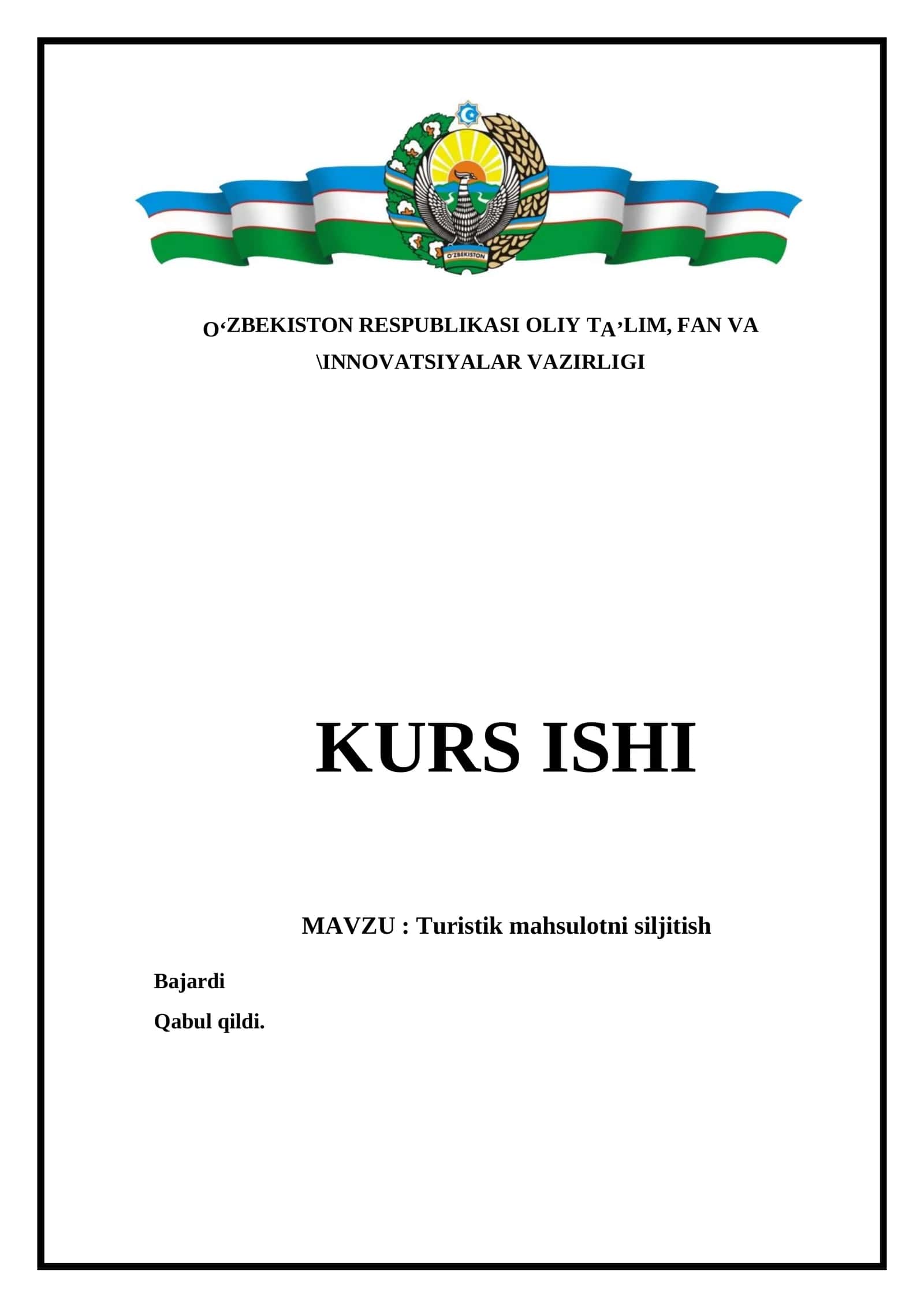 Turistik mahsulotni siljitish 1