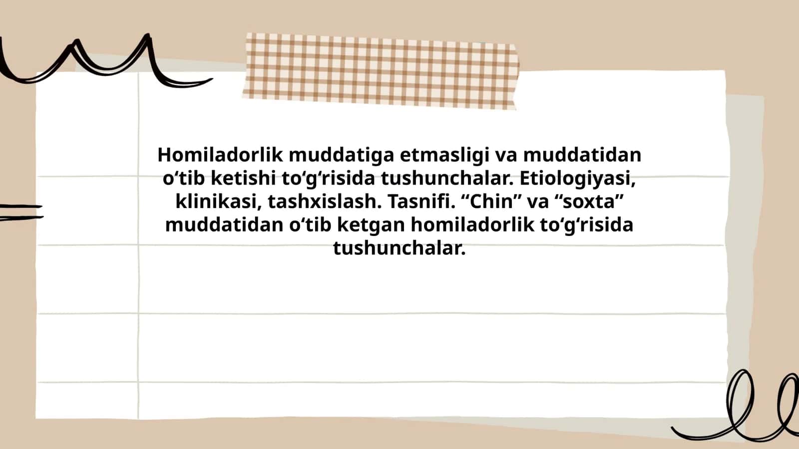 Homiladorlik Muddati 1