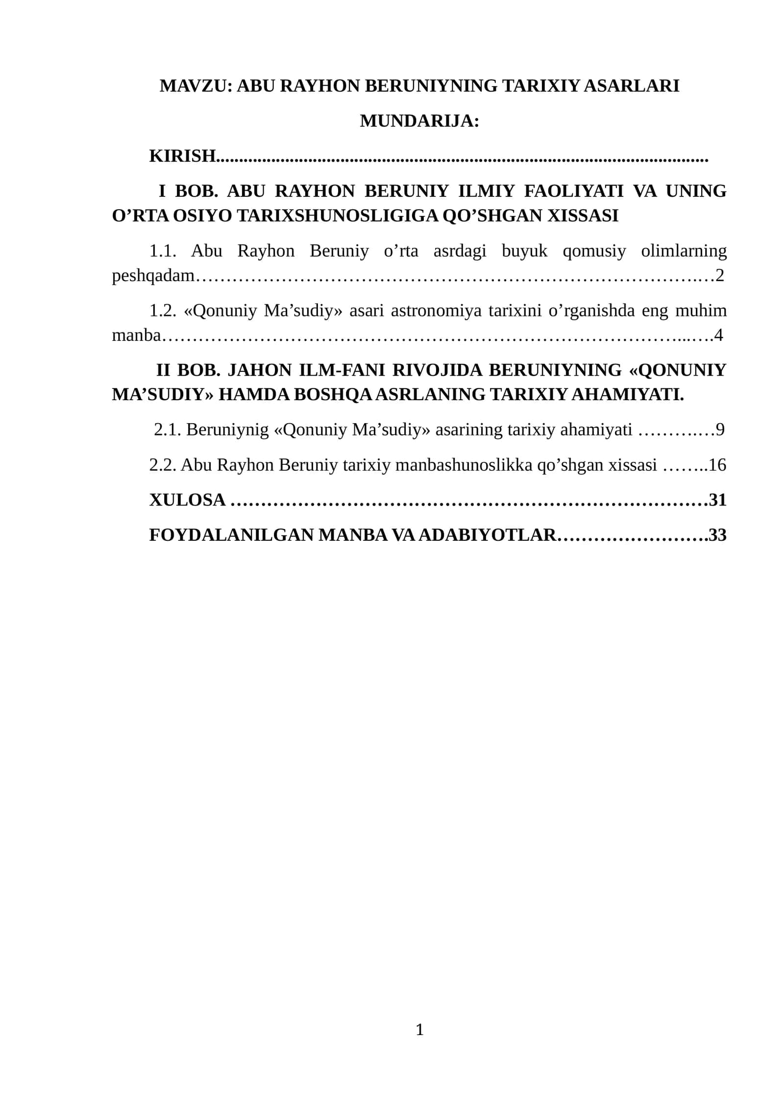 Abu Rayhon Beruniy tarixiy asarlari 1