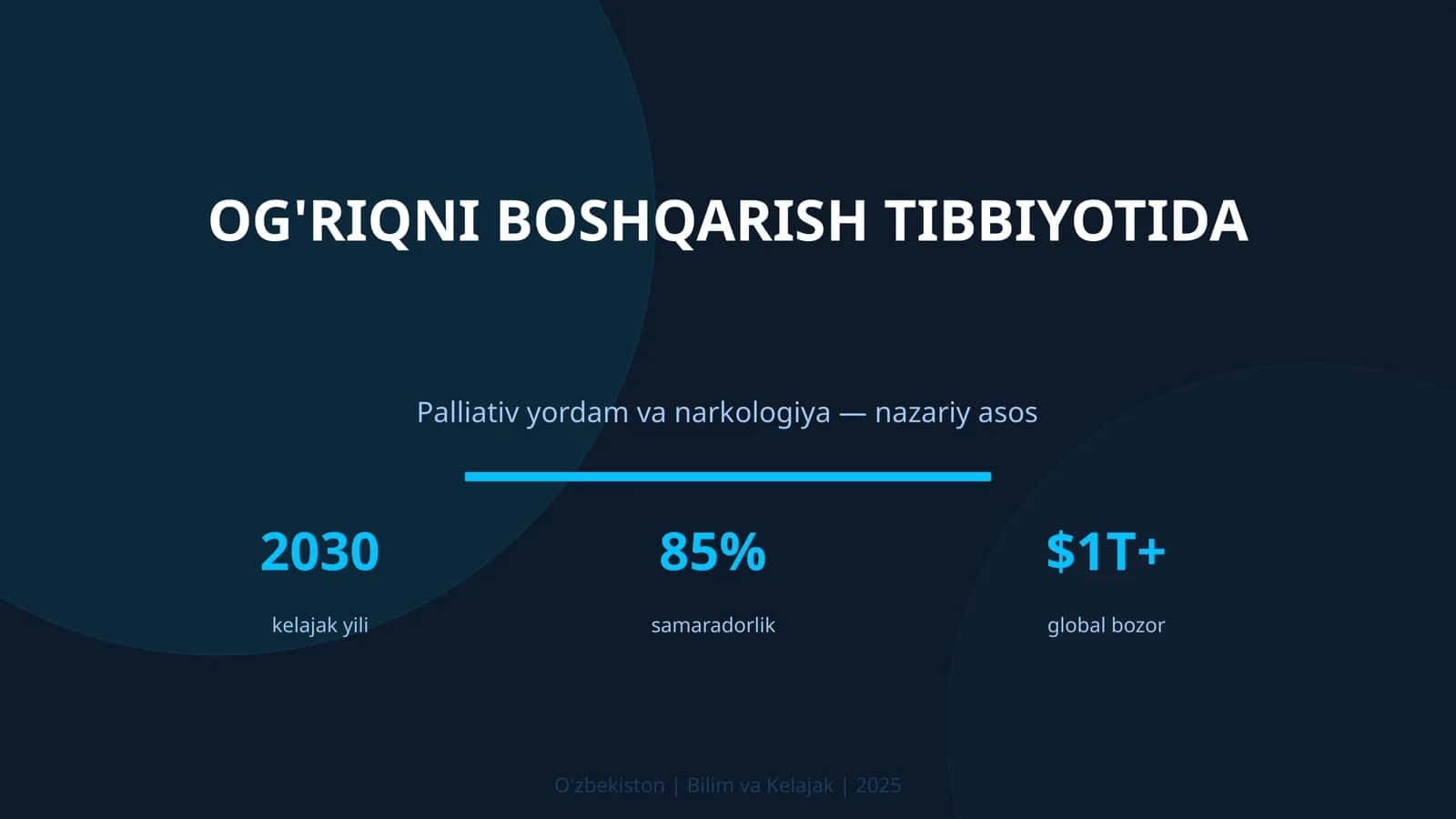 OG'RIQNI BOSHQARISH TIBBIYOTIDA 1