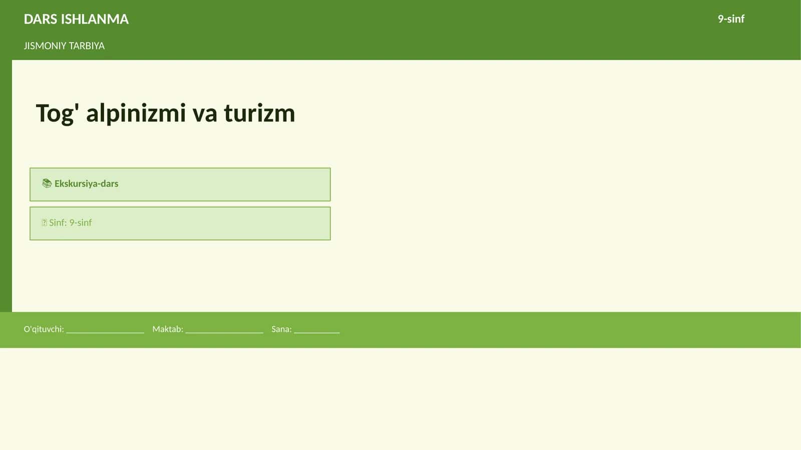 DARS ISHLANMA 1