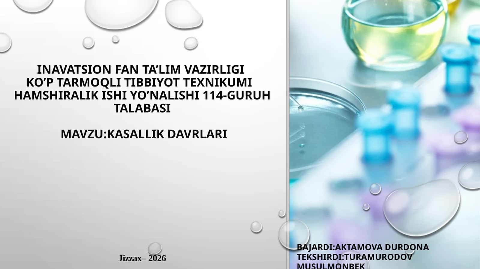 Kasallikdavrlari 1