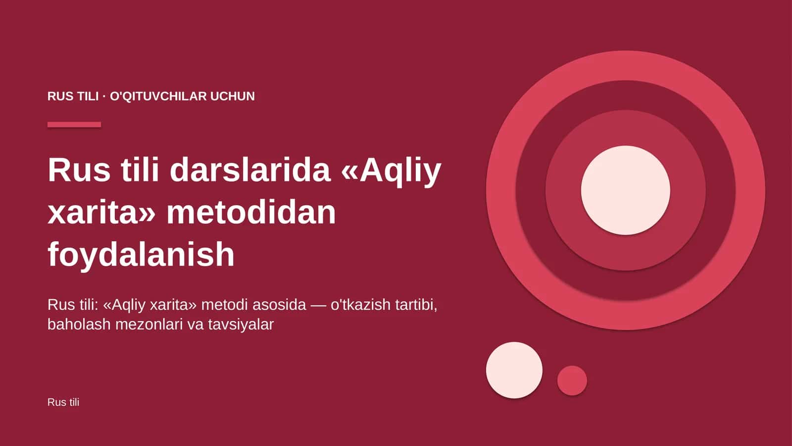 rus tili darslarida aqliy xarita metodidan foydalanish 2939 1