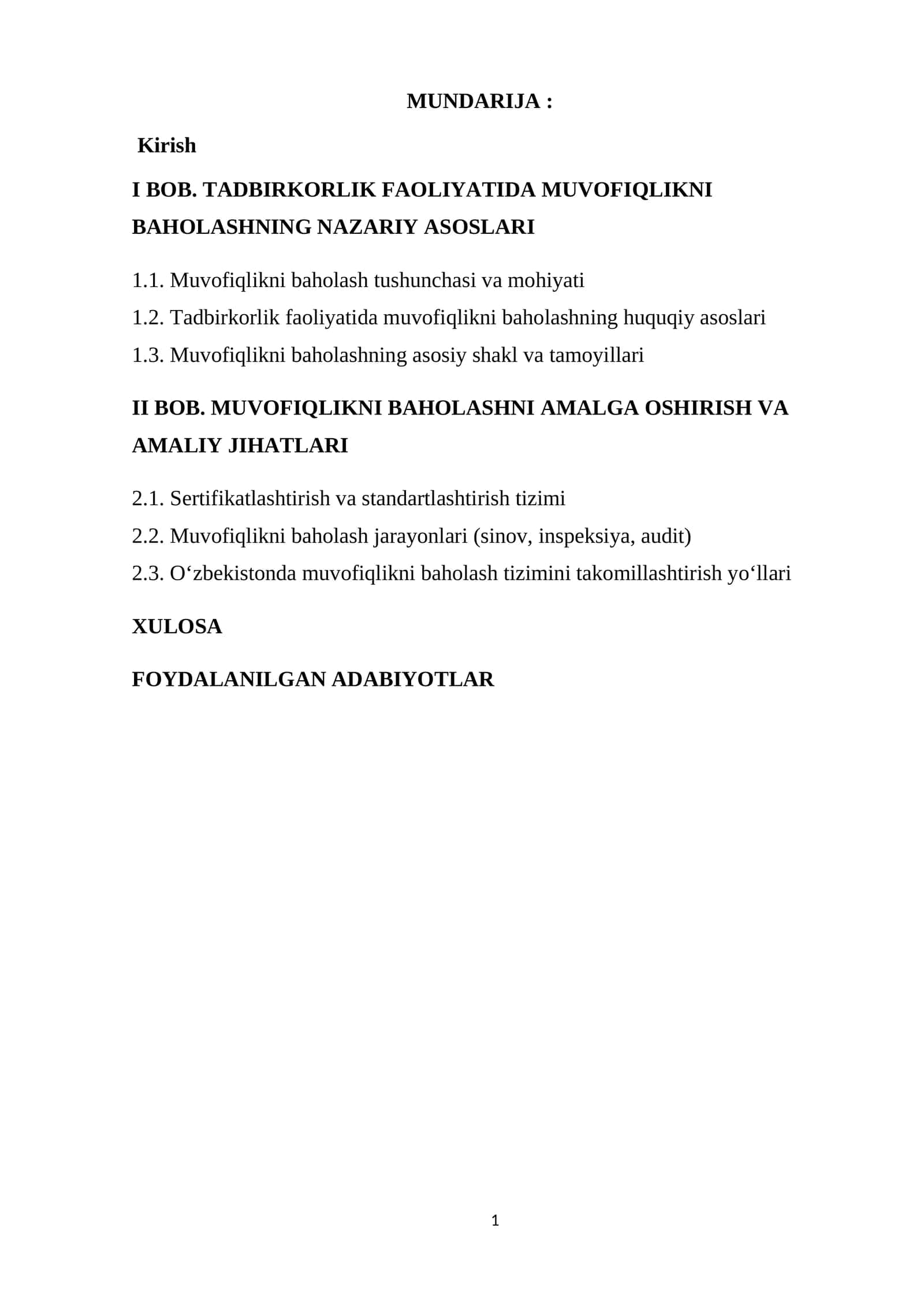 TADBIRKORLIK FAOLIYATIDA MUVOFIQLIKNI BAHOLASHNING NAZARIY ASOSLARI 1