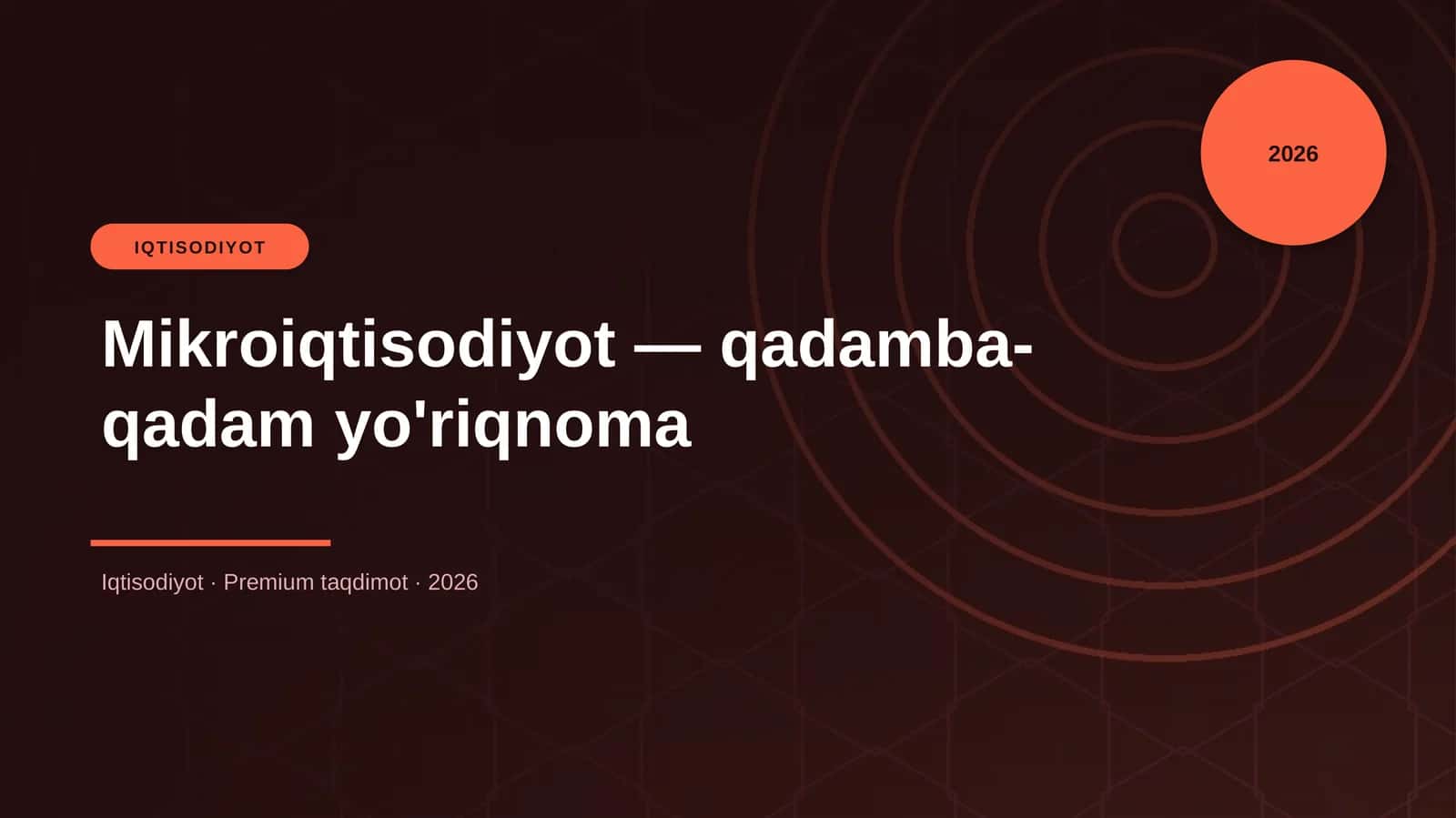 Mikroiqtisodiyot — qadamba-qadam yo'riqnoma 1