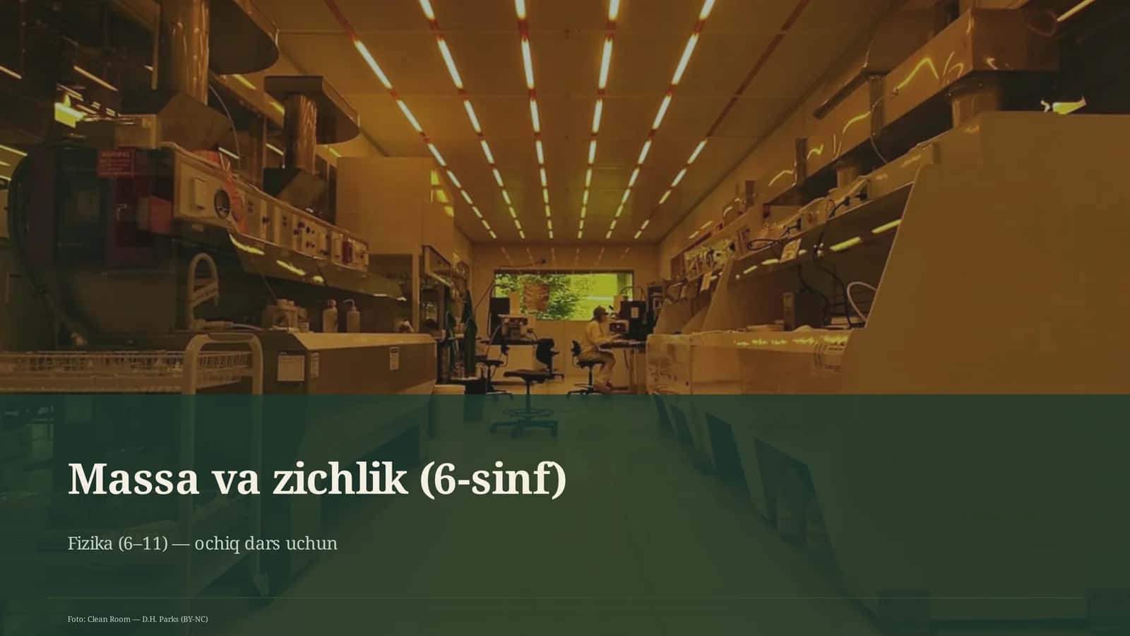 Massa va zichlik (6-sinf) 1
