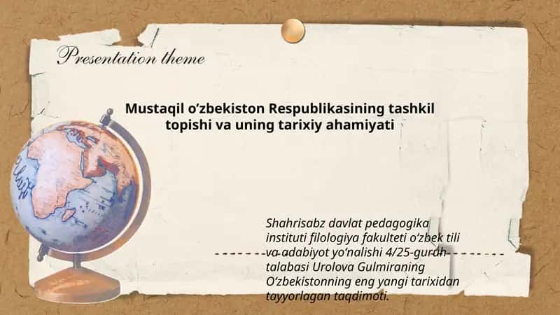 Oʻzbekistonning eng yangi tarixi 1