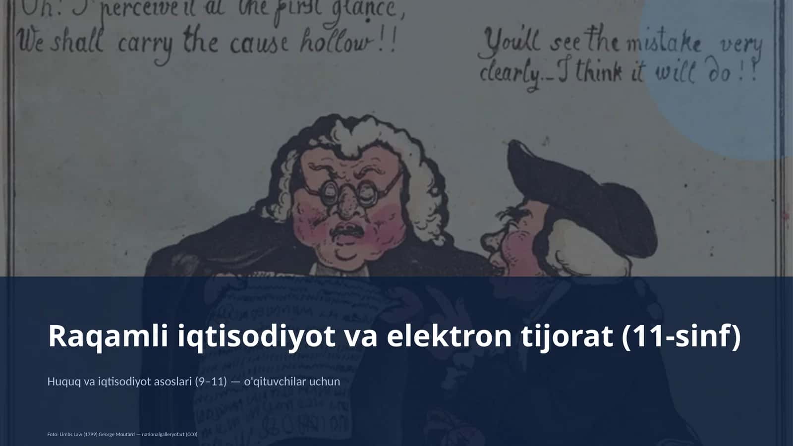 Huquq va iqtisodiyot asoslari (9–11) - o'qituvchilar uchun 1