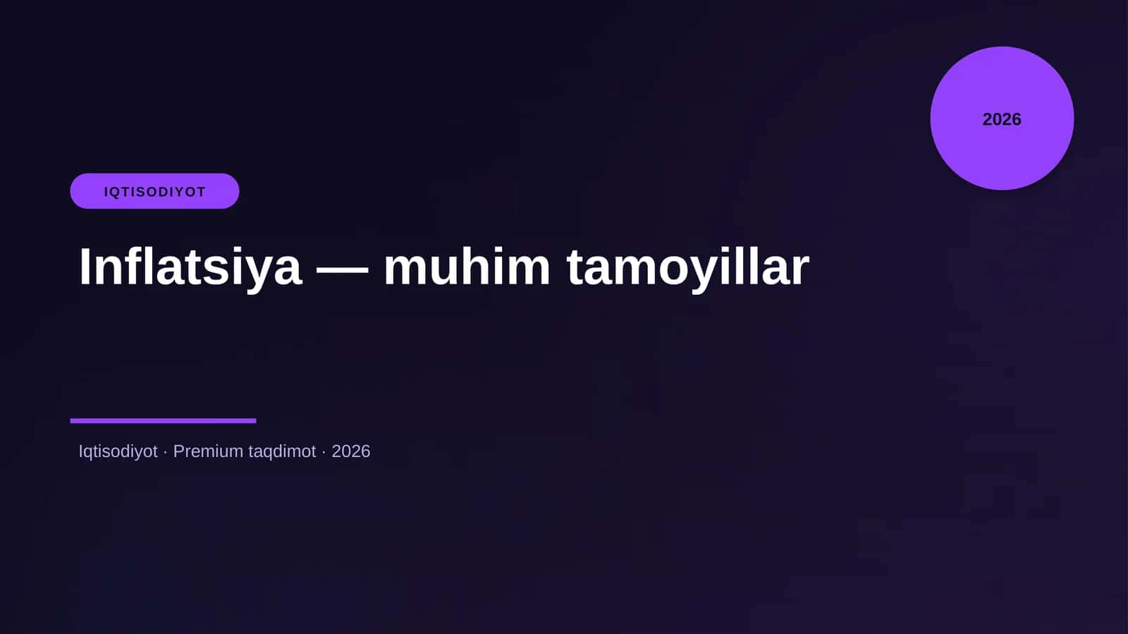 Inflatsiya — muhim tamoyillar 1