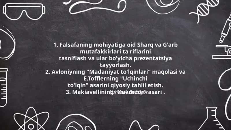 Falsafaning mohiyatiga oid Sharq va G'arb mutafakkirlari ta'riflari 1