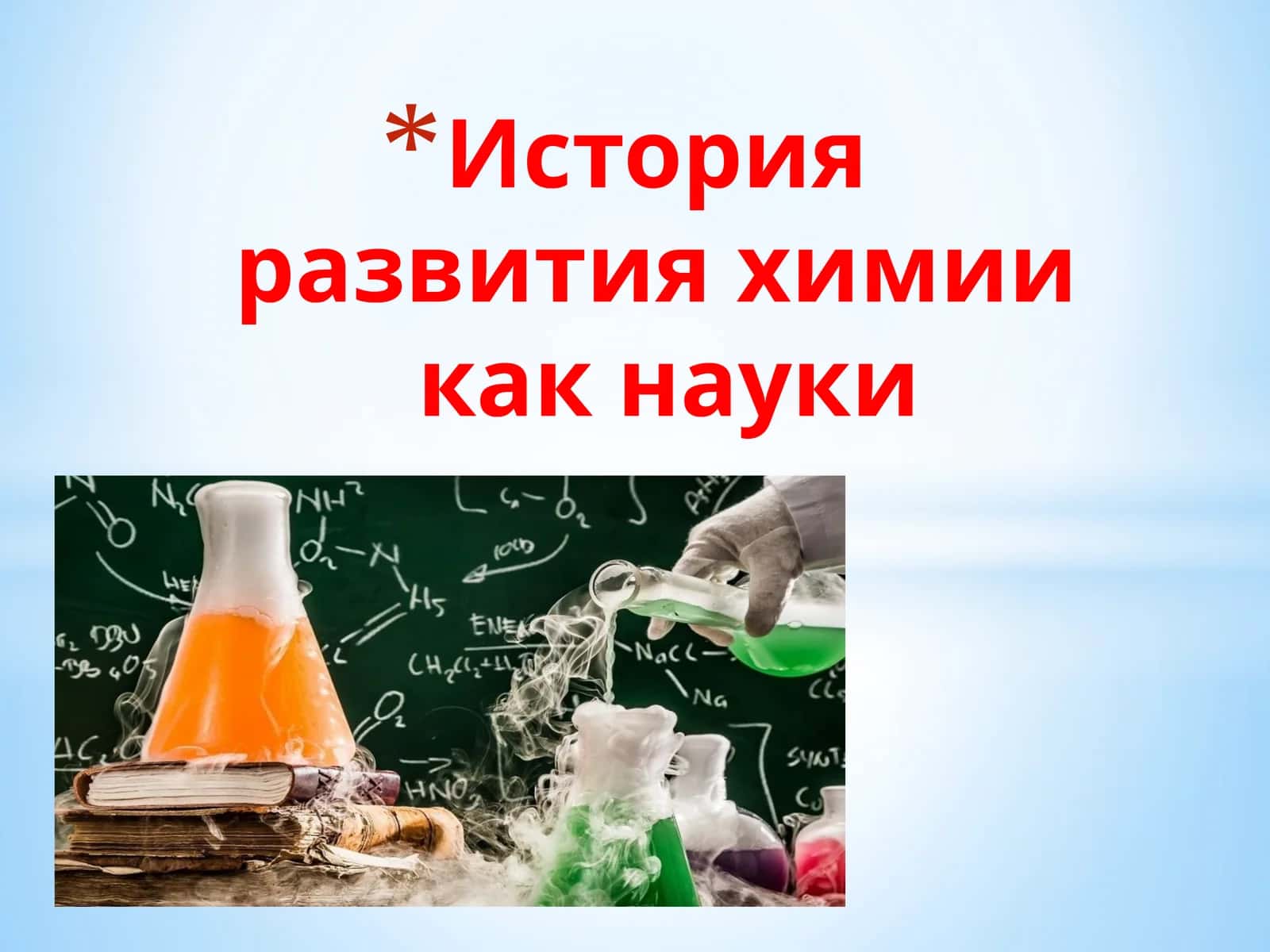 История развития химии 1