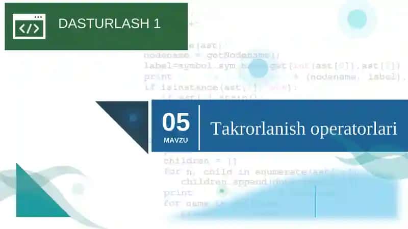 DASTURLASH 1 1