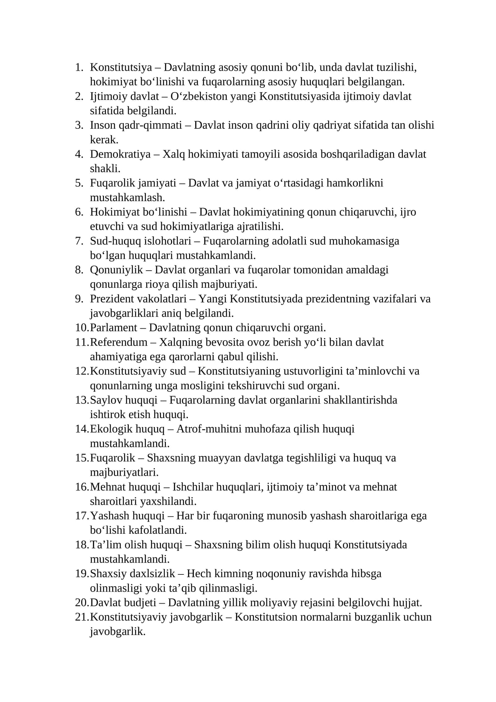 Konstitutsiya va davlat tizimi 1