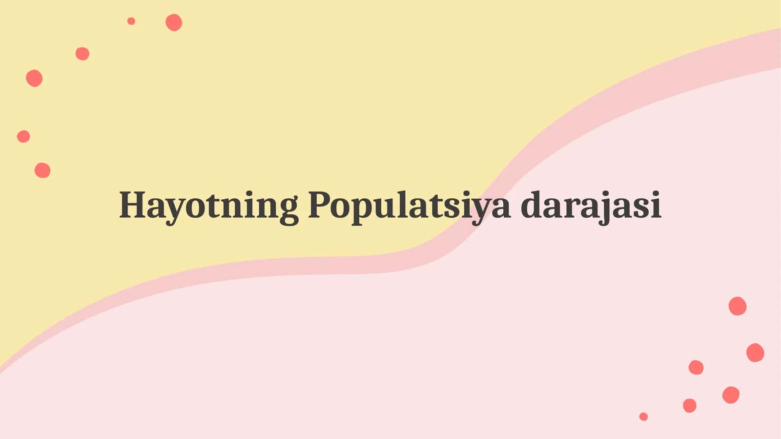 Populyatsiya 1