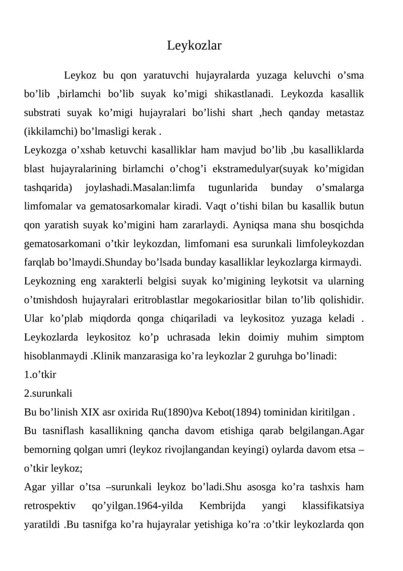 Leykozlar 1