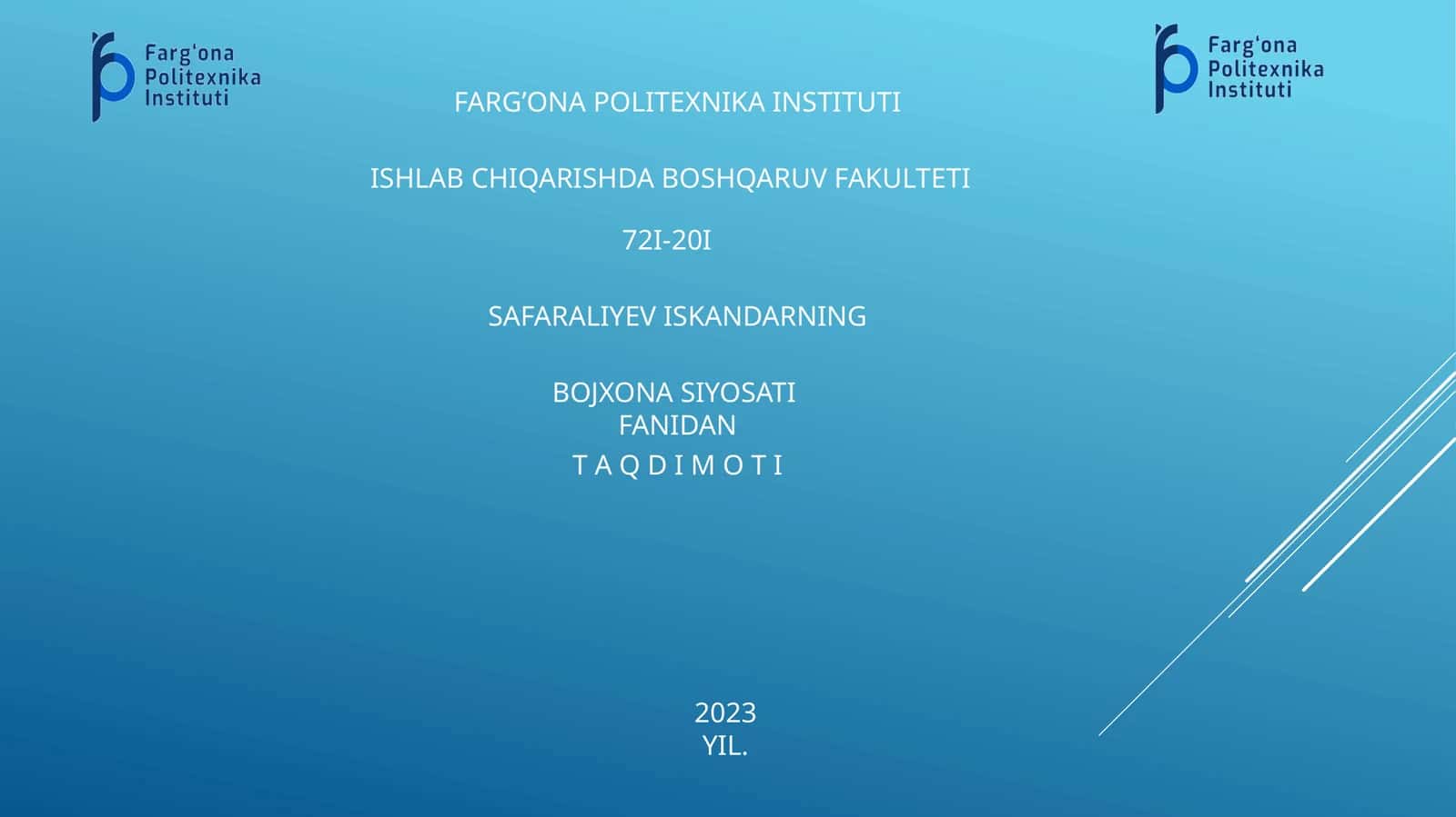 BOJXONA SIYOSATI 1