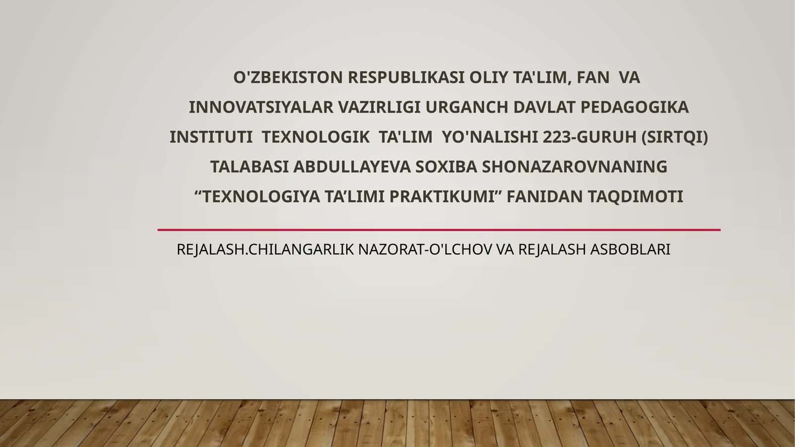 texnologiya ta'limi praktikumi 1