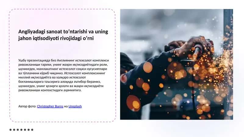 Angliyadagi sanoat to‘ntarishi va uning jahon iqtisodiyoti rivojidagi o‘rni 1
