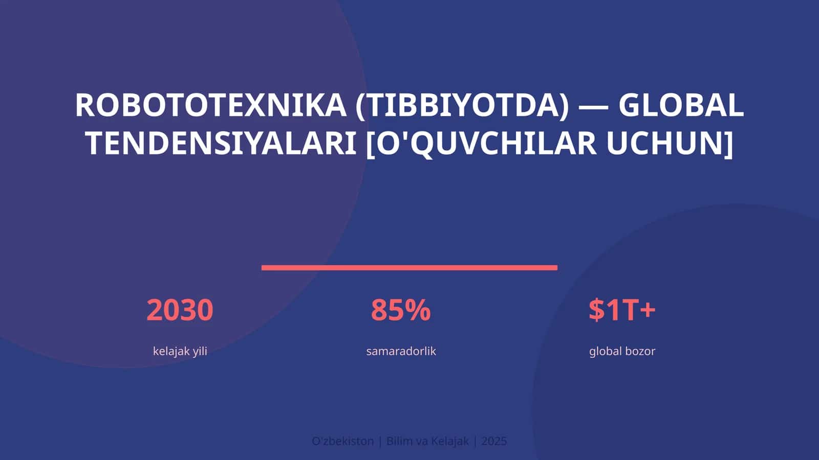 Robototexnika (Tibbiyotda) — Global Tendensiyalari [O'quvchilar uchun] 1