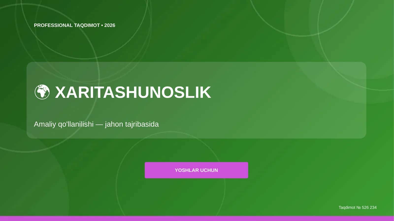 Xaritashunoslik: amaliy qo'llanilishi (jahon tajribasida) [yoshlar uchun] 1