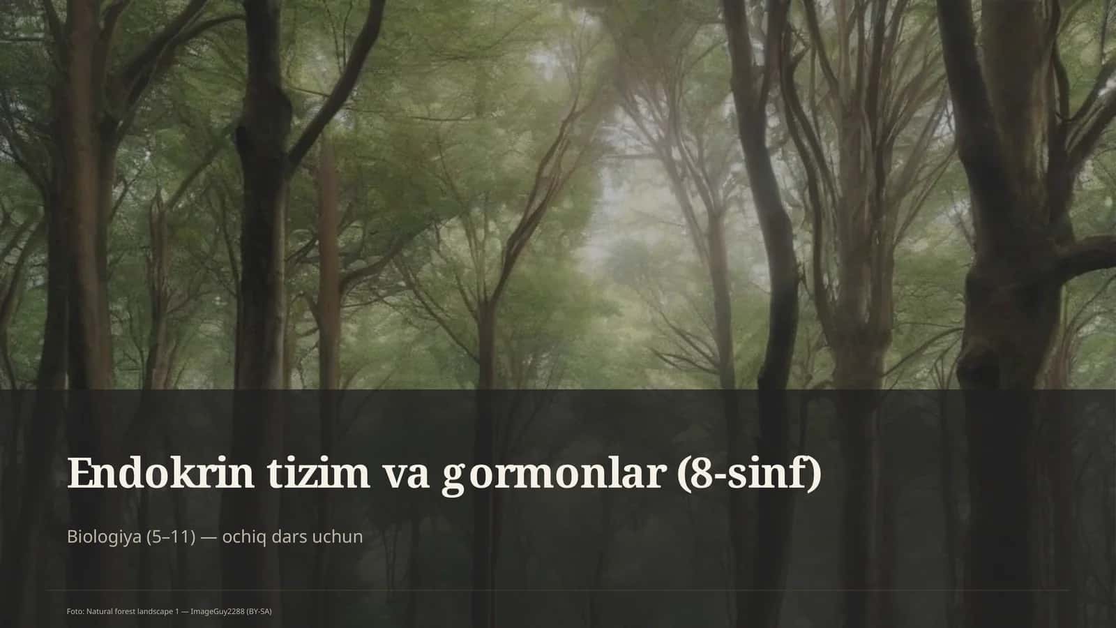 Endokrin tizim va gormonlar (8-sinf) 1