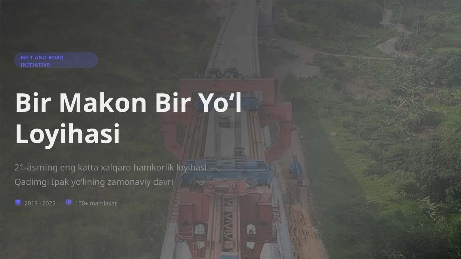 Bir Makon Bir Yoʻl Loyihasi 1