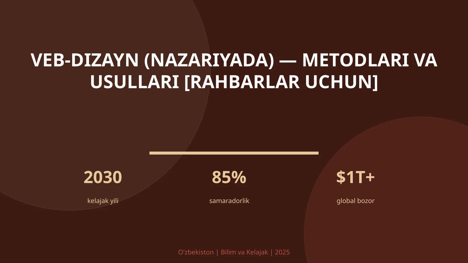 VEB-DIZAYN (NAZARIYADA) — METODLARI VA USULLARI [RAHBARLAR UCHUN] 1