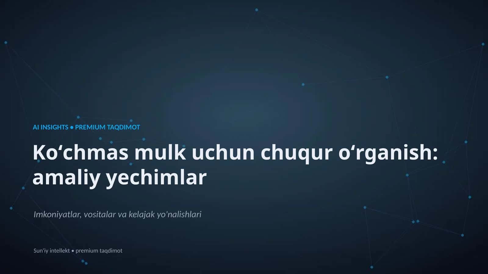 AI INSIGHTS • PREMIUM TAQDIMOT 1