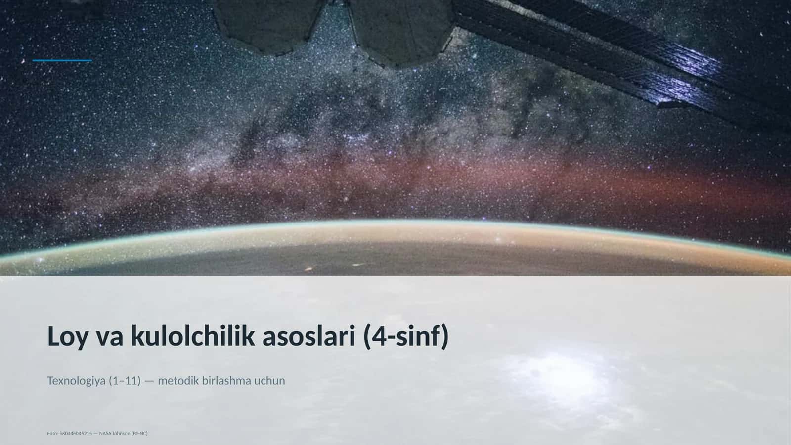 Loy va kulolchilik asoslari (4-sinf) 1