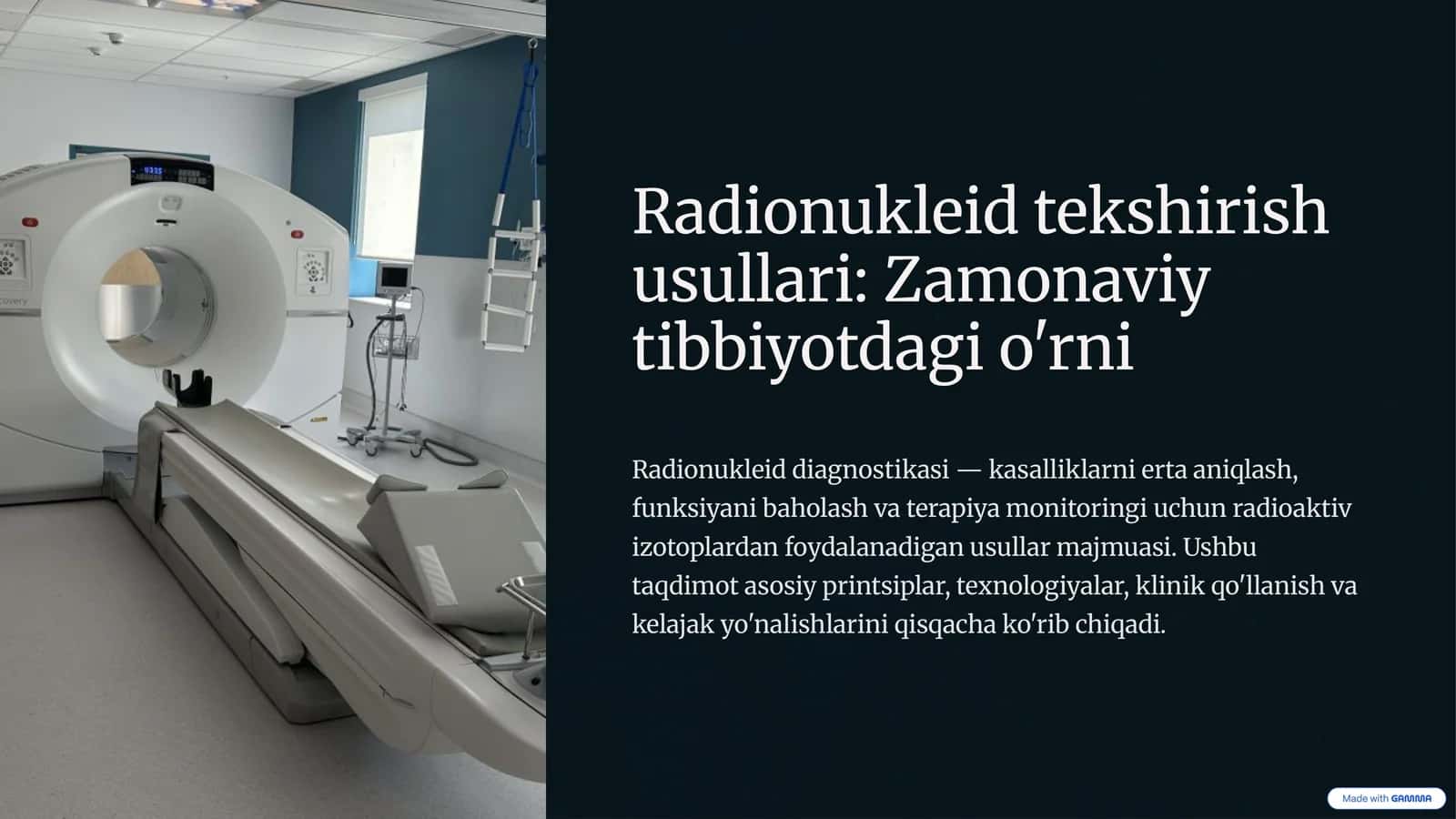 Radionukleid tekshirish usullari: Zamonaviy tibbiyotdagi o'rni 1