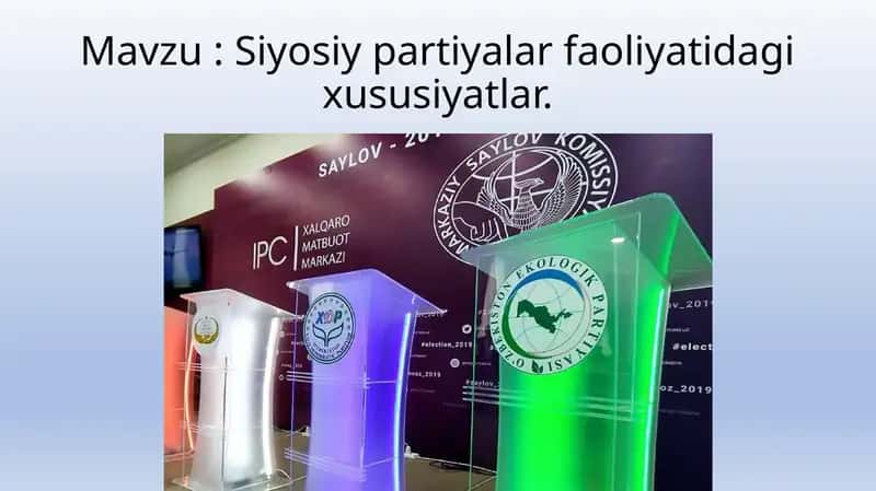 Siyosiy partiya tushunchasi 1