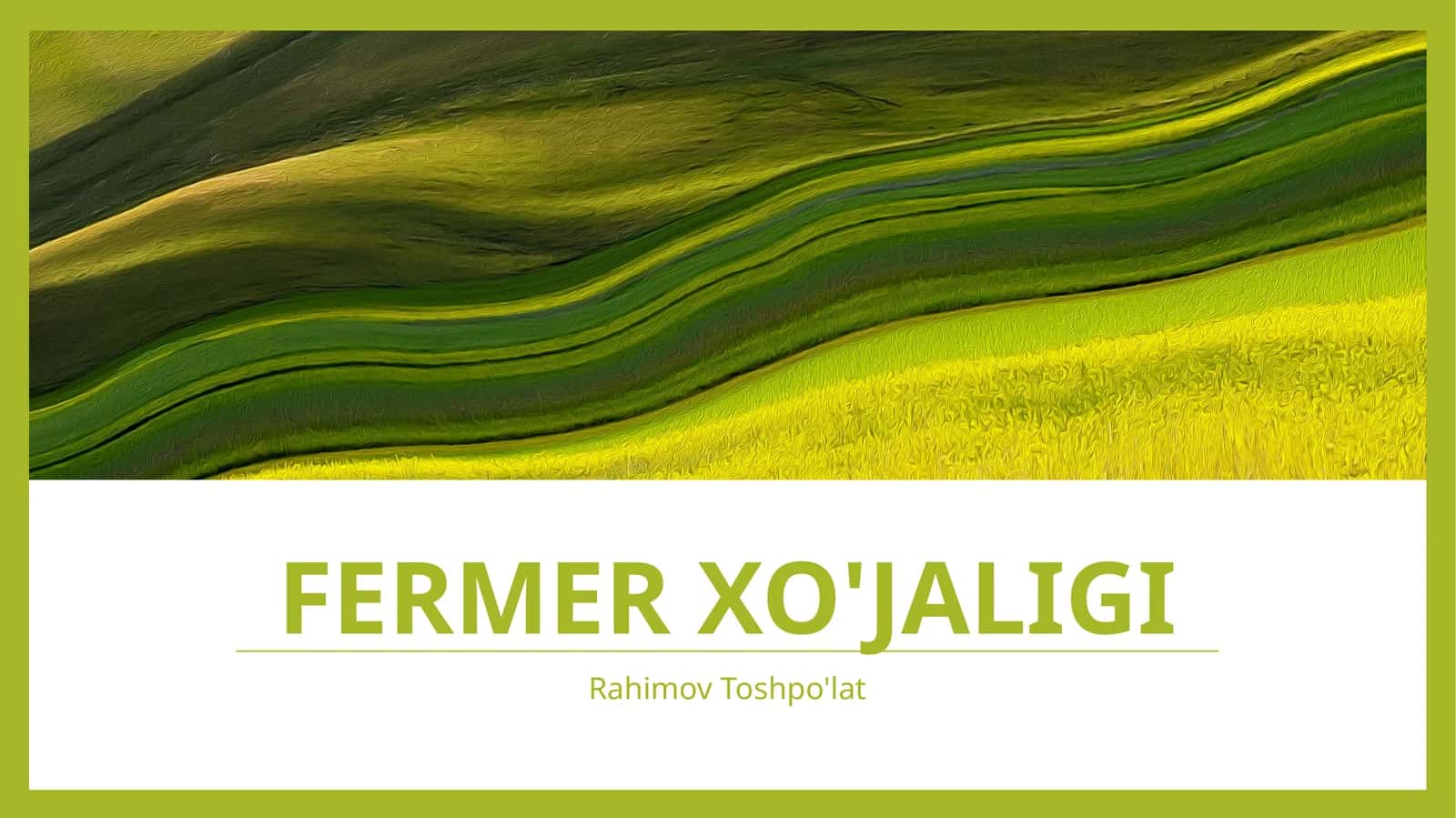 fermer xo'jaligi 1