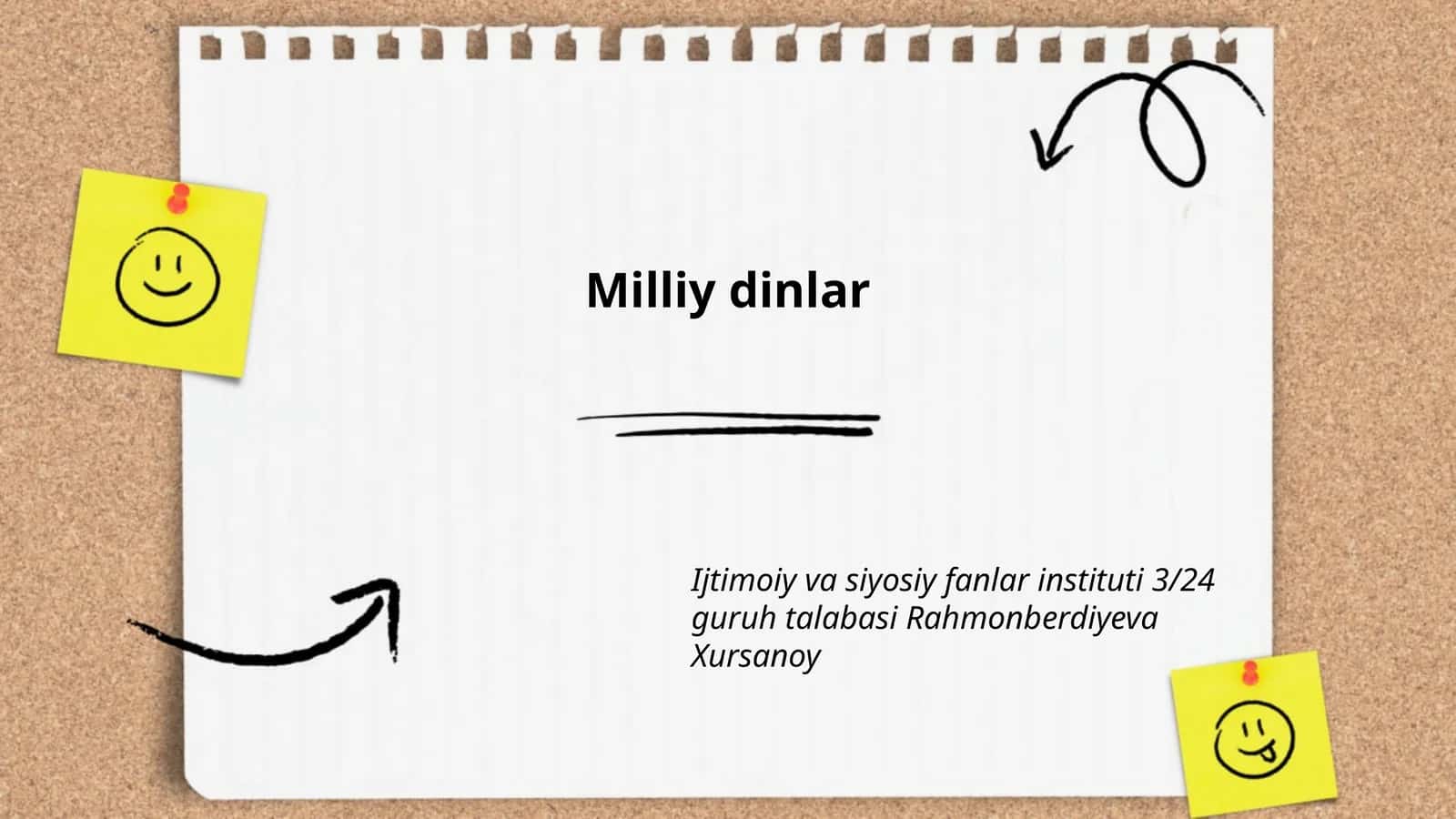 Milliy dinlar 1