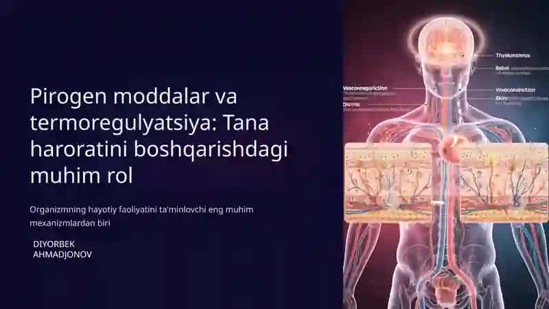 Pirogen moddalar va termoregulyatsiya 1