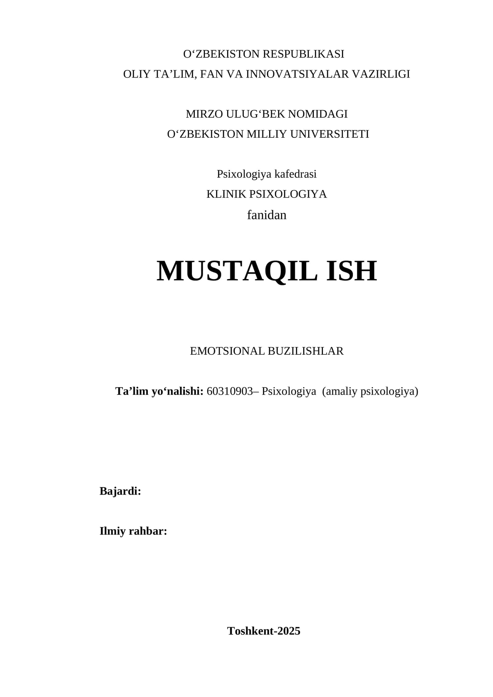 EMOTSIONAL BUZILISHLAR 1