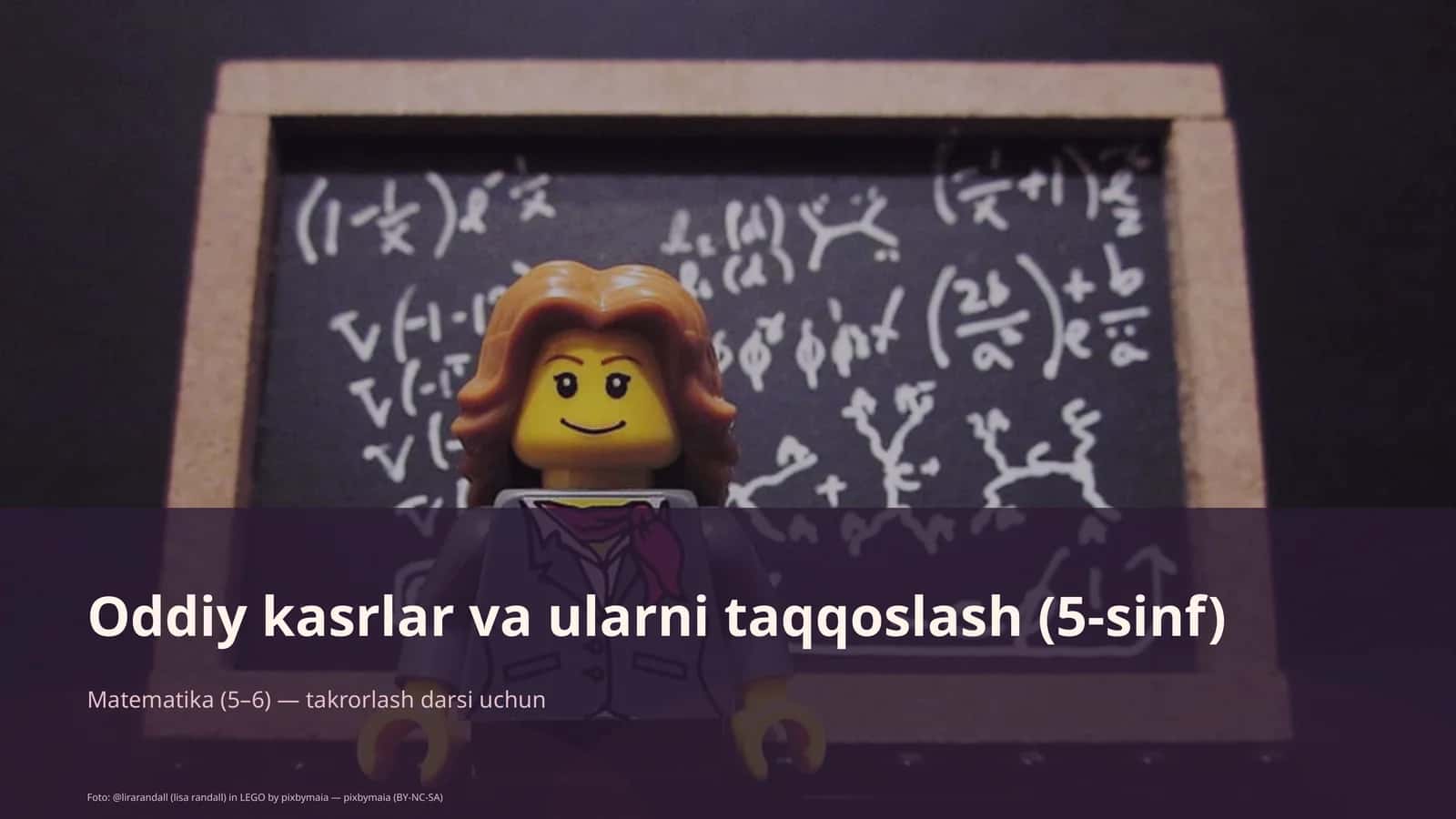 Oddiy kasrlar va ularni taqqoslash (5-sinf) 1