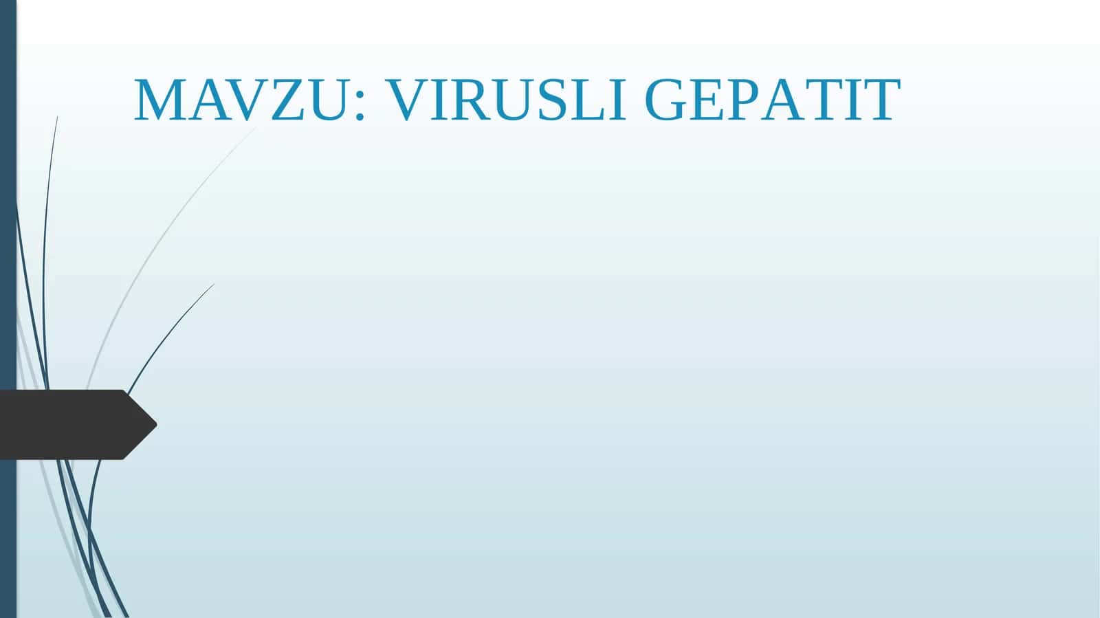 VIRUSLI GEPATIT 1