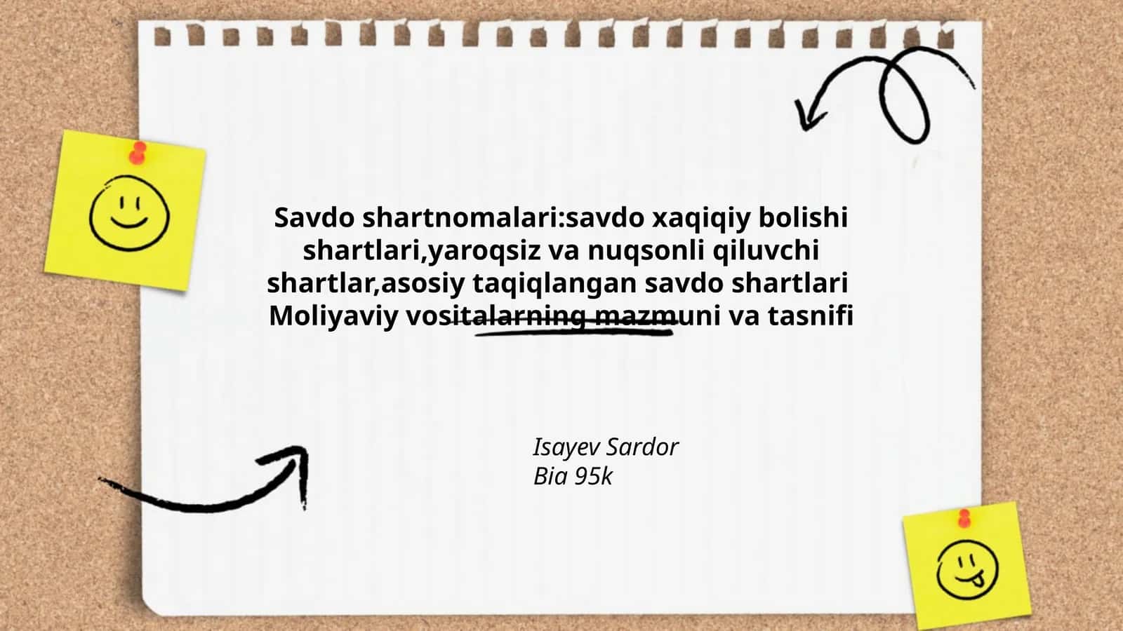 Savdo shartnomalari 1
