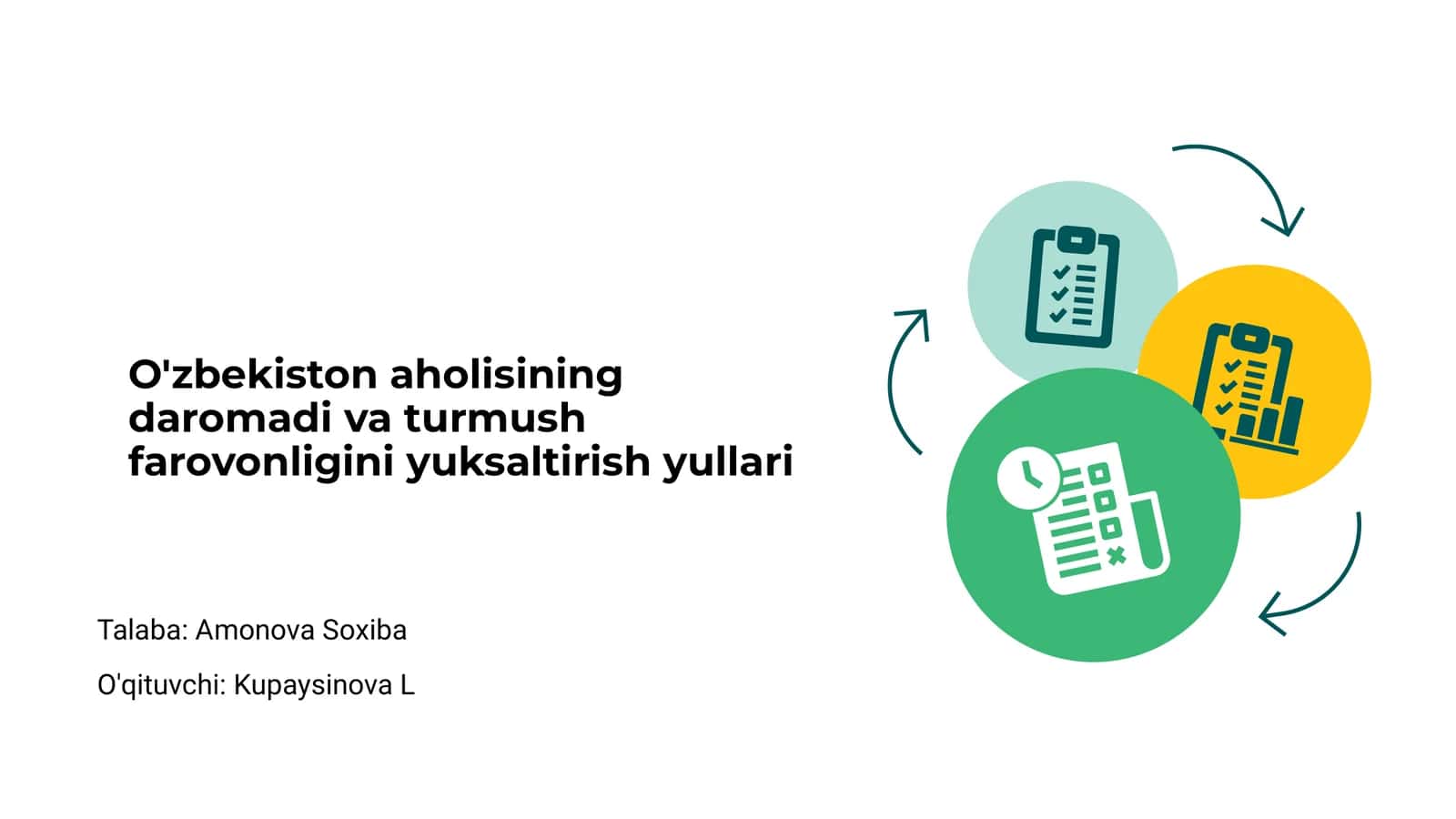 O'zbekiston aholisining daromadi va turmush farovonligini yuksaltirish yullari 1