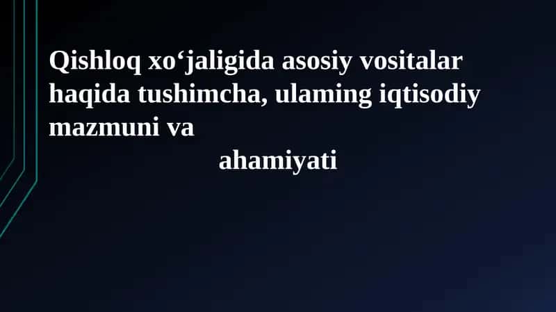 Asosiy vositalar 1