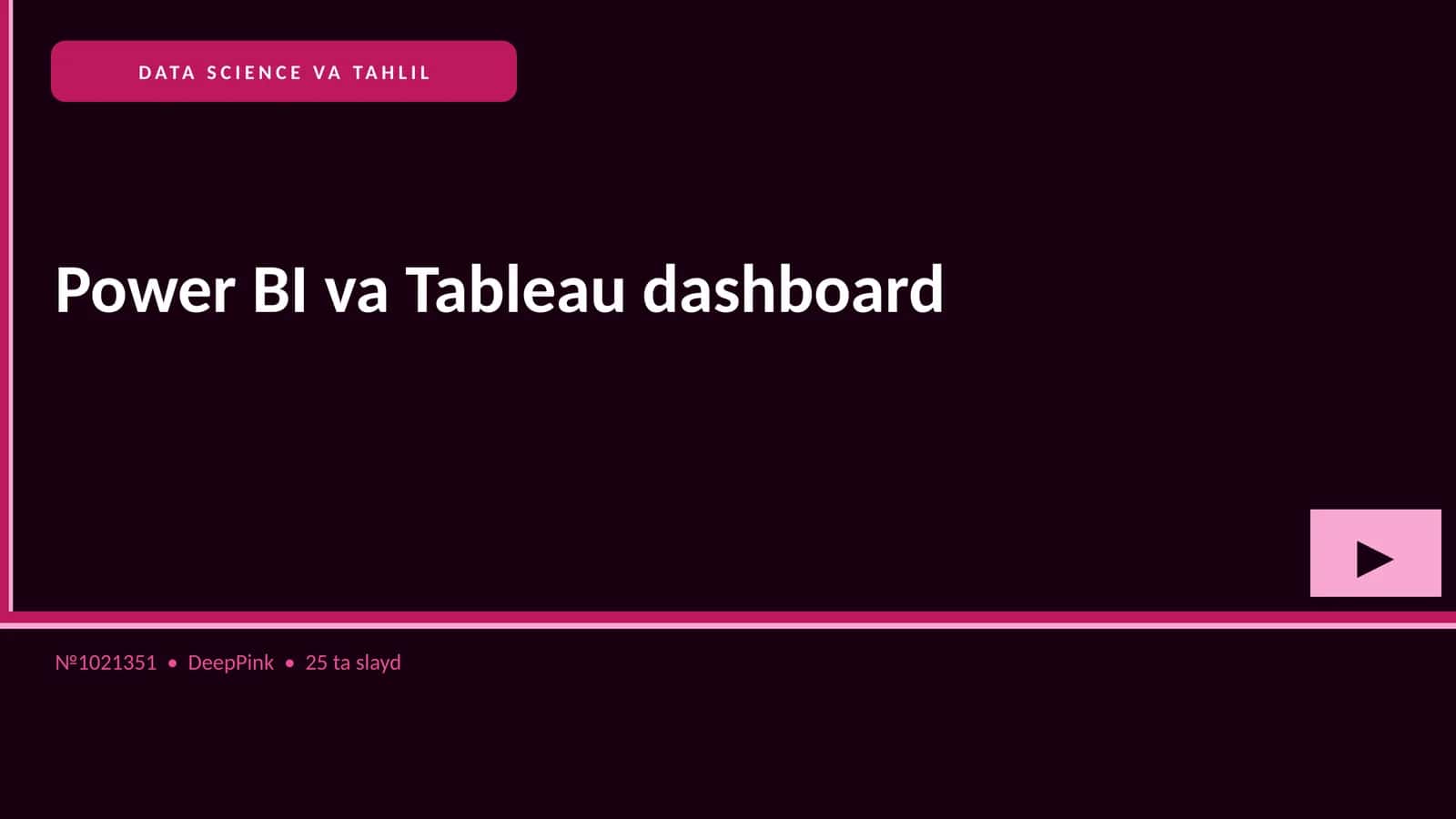 DATA SCIENCE VA TAHLIL 1